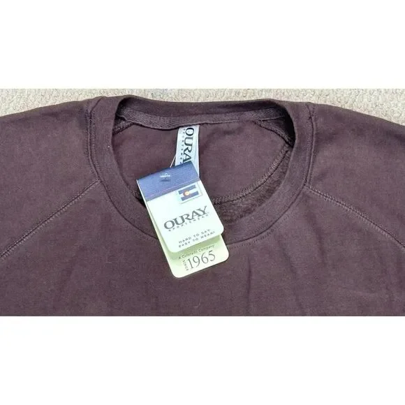 Ouray Sportswear Wild Fire Men's Long Sleeve‎ Brown Sweatshirt Size Large - Picture 5 of 13
